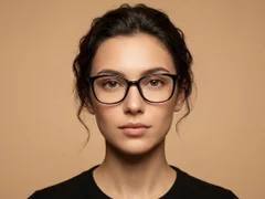 BS218-0755_Black_Oval_TR90_Glasses-tryon_female