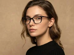 BS218-0758_Black_Oval_TR90_Glasses-tryon_female