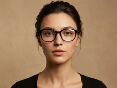 BS218-0765_Black_Oval_TR90_Glasses-tryon_female