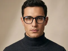 BS218-0765_Black_Oval_TR90_Glasses-tryon_male