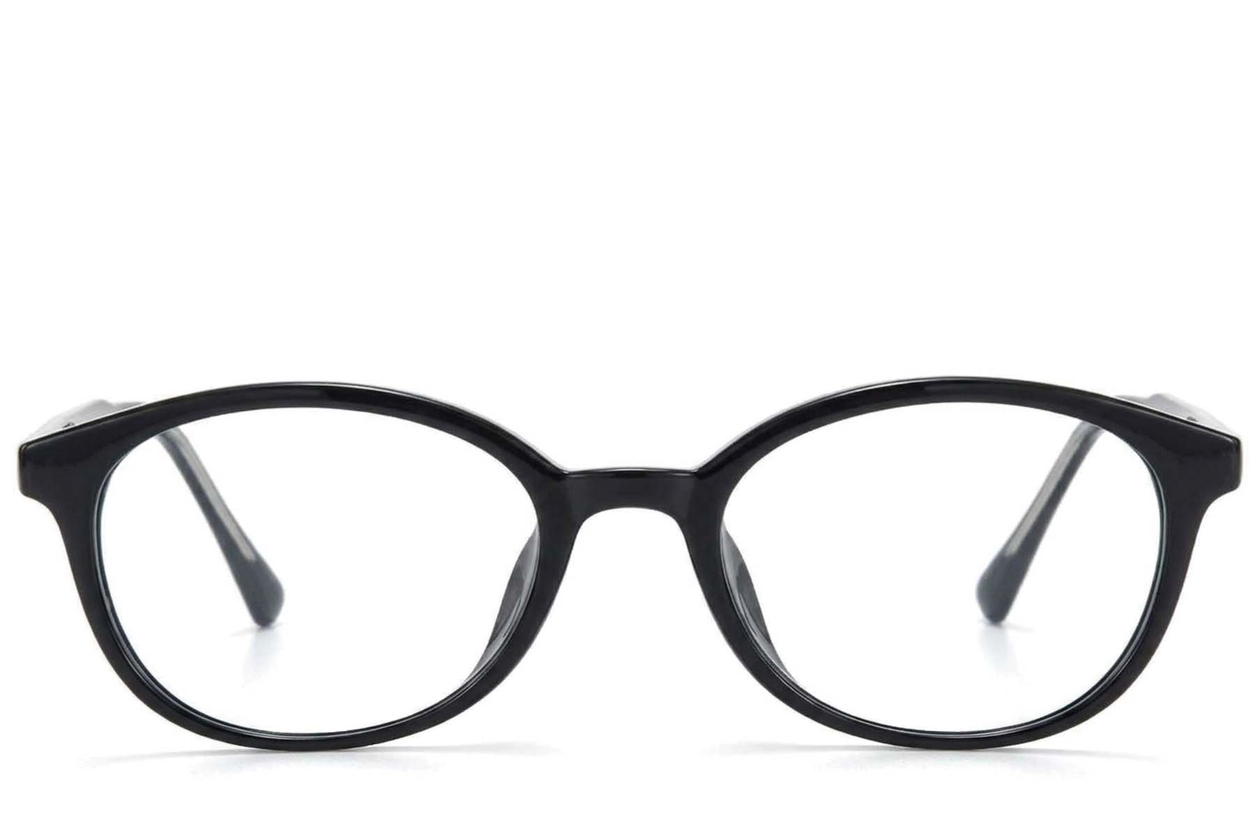 BS218-0775_Black_Oval_TR90_Glasses-front