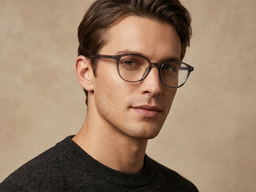 BS218-0777_Grey_Oval_TR90_Glasses-tryon_male