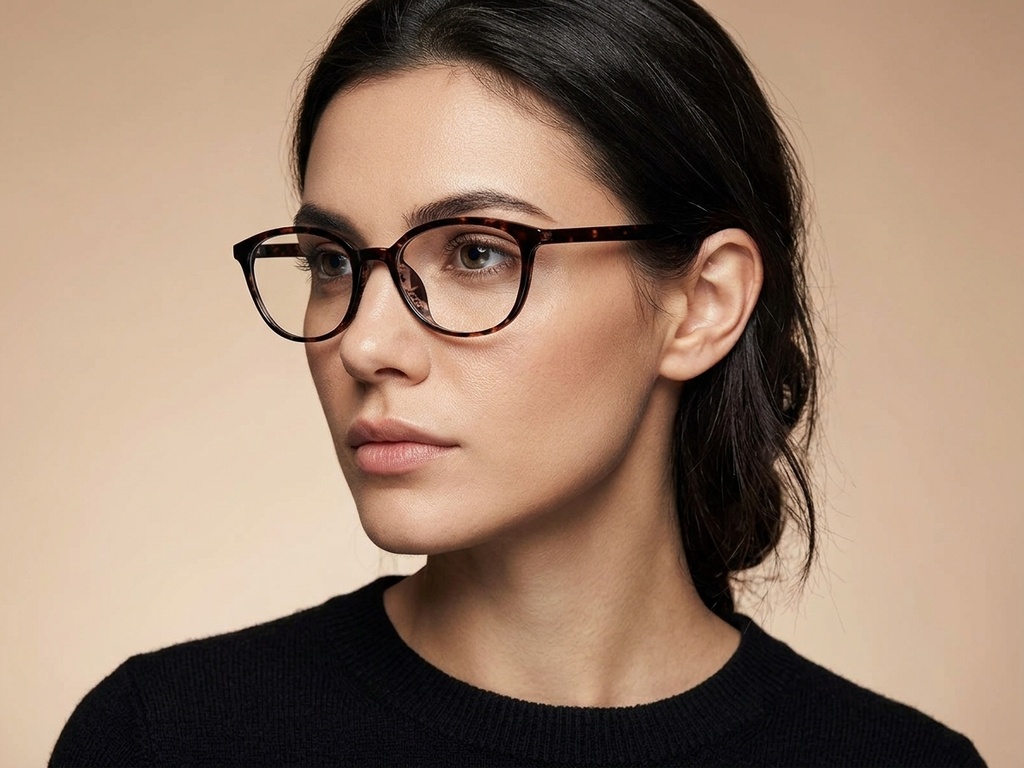 BS218-0778_Tortoiseshell_Oval_TR90_Glasses-tryon_female