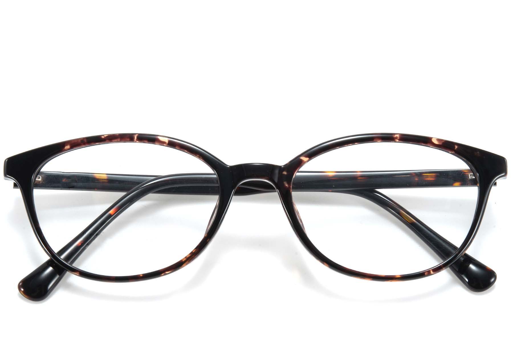 BS218-0778_Tortoiseshell_Oval_TR90_Glasses_front