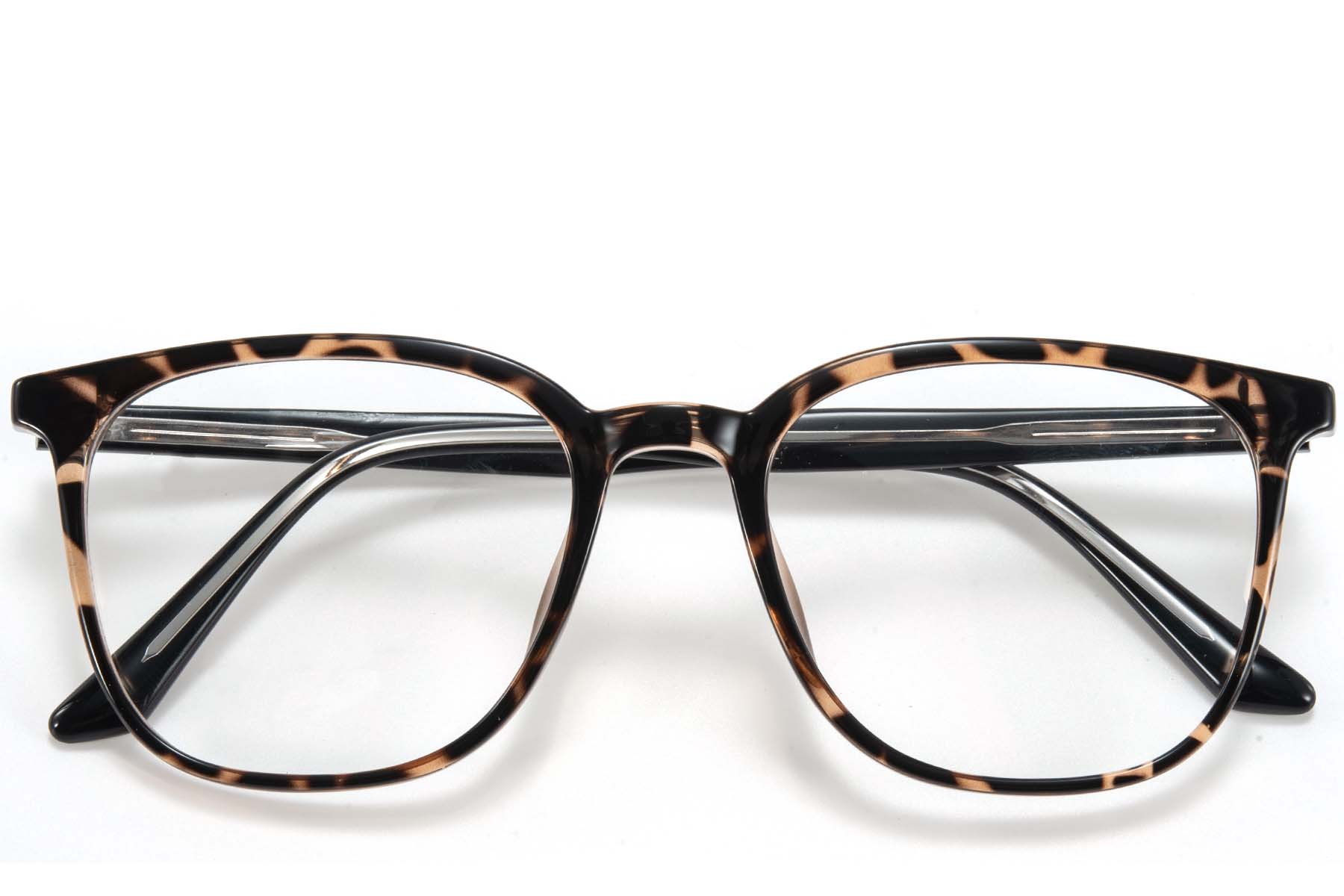 BS218-0799_Brown_Rectangular_TR90_Glasses_front