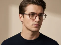BS218-0812_Brown_Rectangular_TR90_Glasses-tryon_male