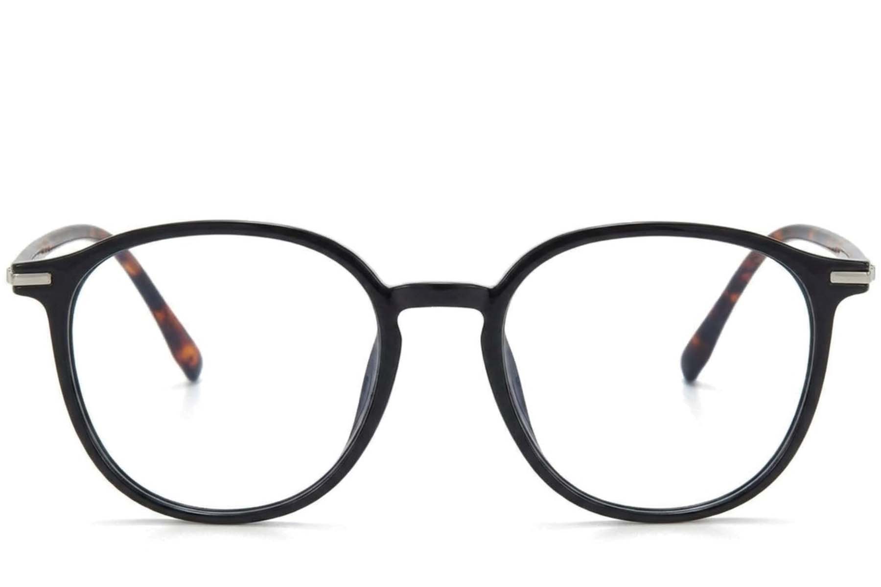 BS218-0818_Black_Rectangular_TR90_Glasses-front