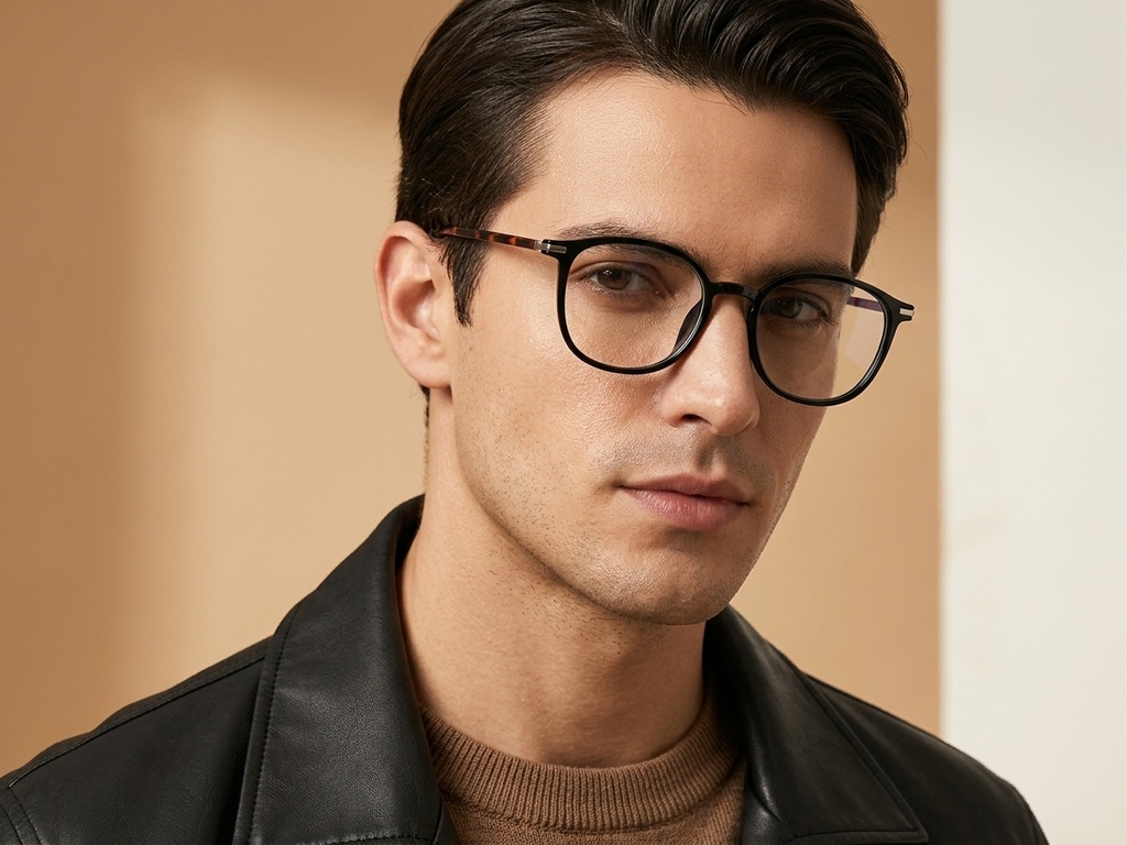 BS218-0818_Black_Rectangular_TR90_Glasses-tryon_male
