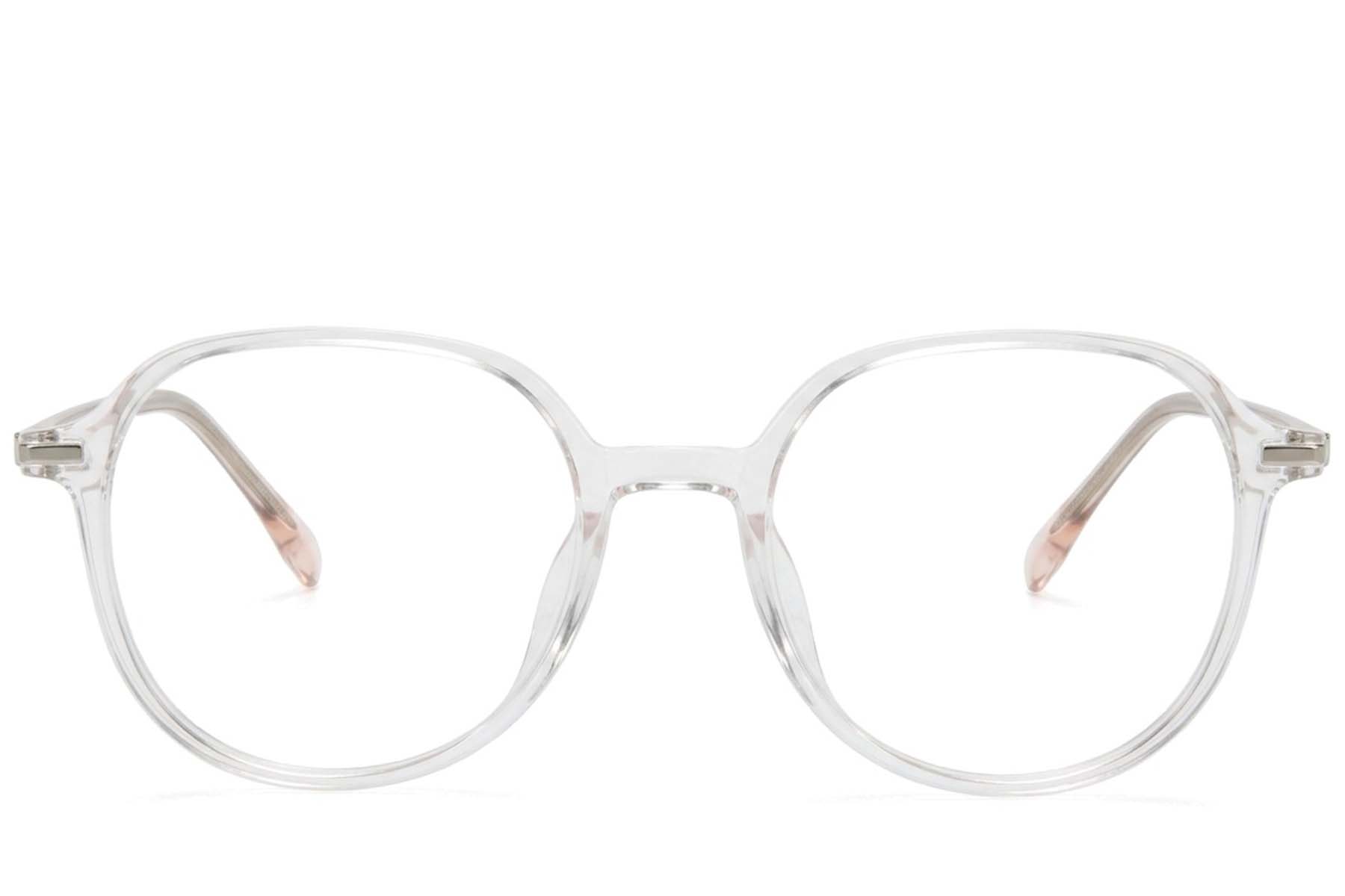BS218-0829_Transparent_Oval_TR90_Glasses-front