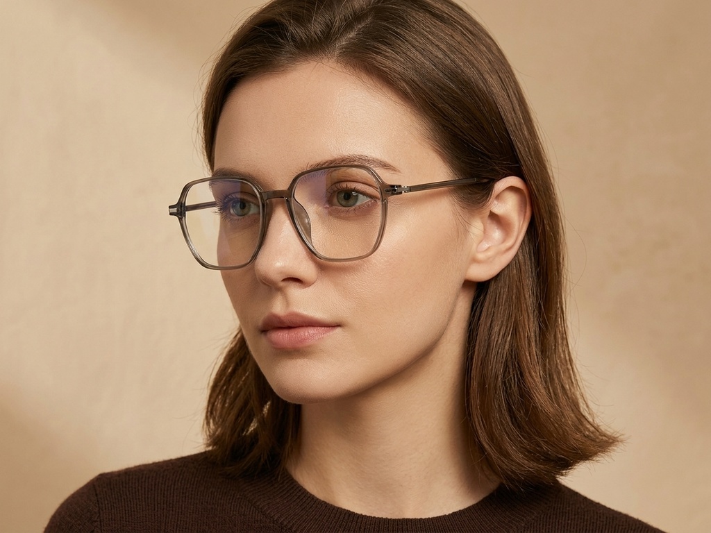 BS218-0863_Green_Rectangular_TR90_Glasses-tryon_female