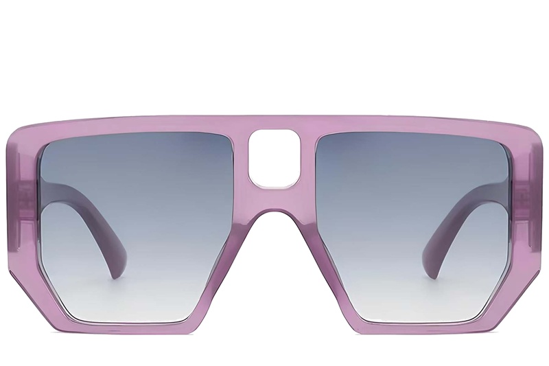 BS225-0003_Purple_Aviator_Plastic_Sunglasses-front