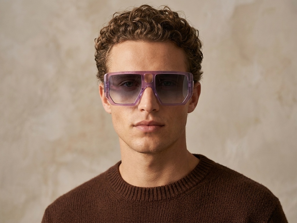 BS225-0003_Purple_Aviator_Plastic_Sunglasses-tryon_male