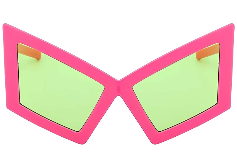 BS225-0021_Pink_Butterfly_Plastic_Sunglasses-front