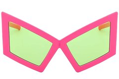 BS225-0021_Pink_Butterfly_Plastic_Sunglasses-front
