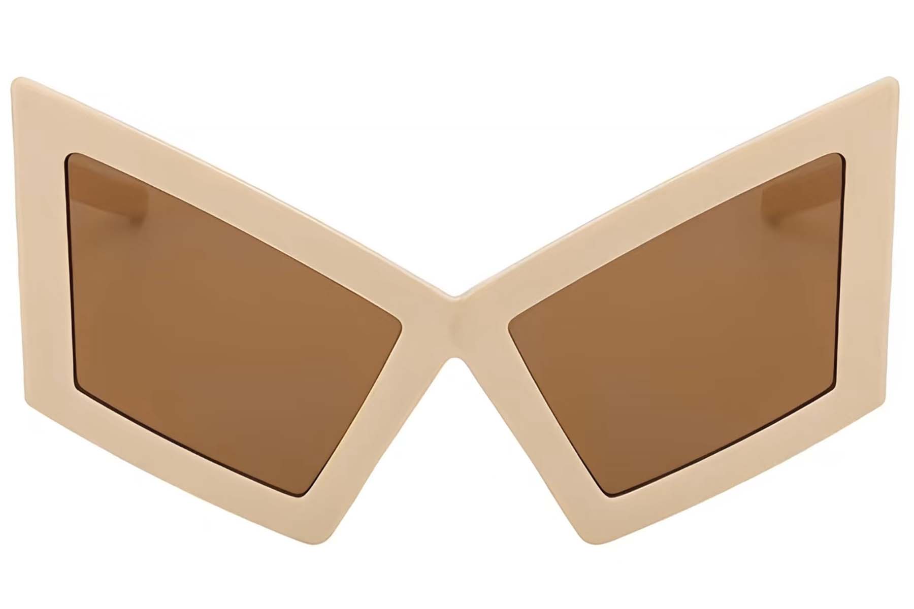 BS225-0022_Cream_Butterfly_Plastic_Sunglasses_front
