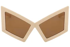BS225-0022_Cream_Butterfly_Plastic_Sunglasses_front