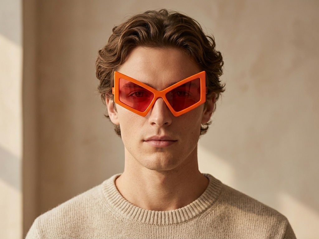 BS225-0025_Orange_Butterfly_Plastic_Sunglasses-tryon_male