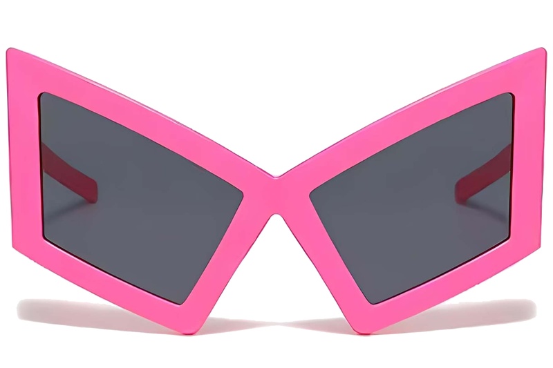 BS225-0026_Pink_Butterfly_Plastic_Sunglasses-front