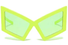 BS225-0028_Green_Butterfly_Plastic_Sunglasses_front