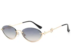 BS225-0031_Golden_Semi-rimless_Metal_Sunglasses_corner