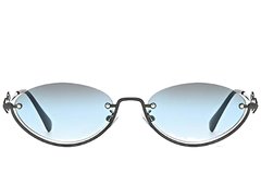 BS225-0033_Grey_Semi-rimless_Metal_Sunglasses-front