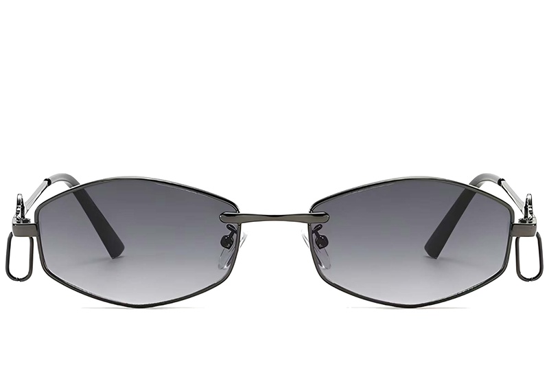 BS225-0034_Grey_Geometric_Metal_Sunglasses-front