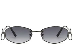 BS225-0034_Grey_Geometric_Metal_Sunglasses_front