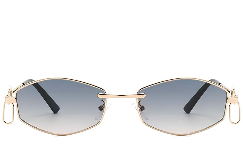 BS225-0036_Golden_Geometric_Metal_Sunglasses-front