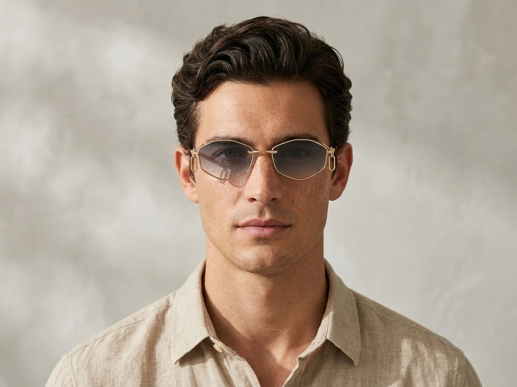 BS225-0036_Golden_Geometric_Metal_Sunglasses-tryon_male