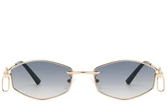 BS225-0036_Golden_Geometric_Metal_Sunglasses_front