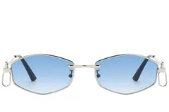 BS225-0037_Silver_Geometric_Metal_Sunglasses-front