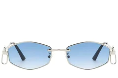 BS225-0037_Silver_Geometric_Metal_Sunglasses_front