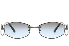 BS225-0038_Grey_Geometric_Metal_Sunglasses-front