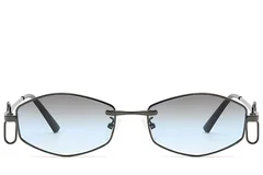 BS225-0038_Grey_Geometric_Metal_Sunglasses_front
