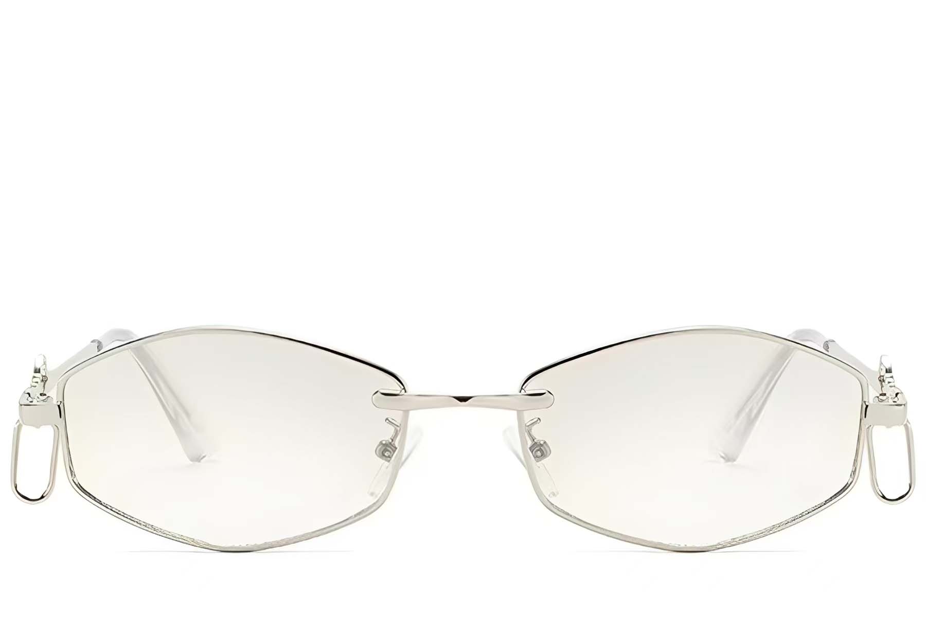 BS225-0039_Silver_Geometric_Metal_Sunglasses_front