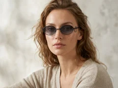 BS225-0040_Grey_Oval_Metal_Sunglasses-tryon_female