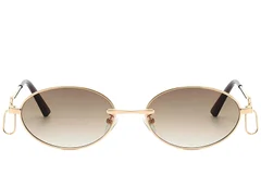 BS225-0041_Golden_Oval_Metal_Sunglasses-front