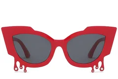 BS225-0048_Red_Butterfly_Plastic_Sunglasses-front