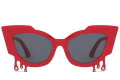BS225-0048_Red_Butterfly_Plastic_Sunglasses_front