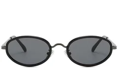 BS225-0053_Black_Oval_Plastic_Sunglasses-front