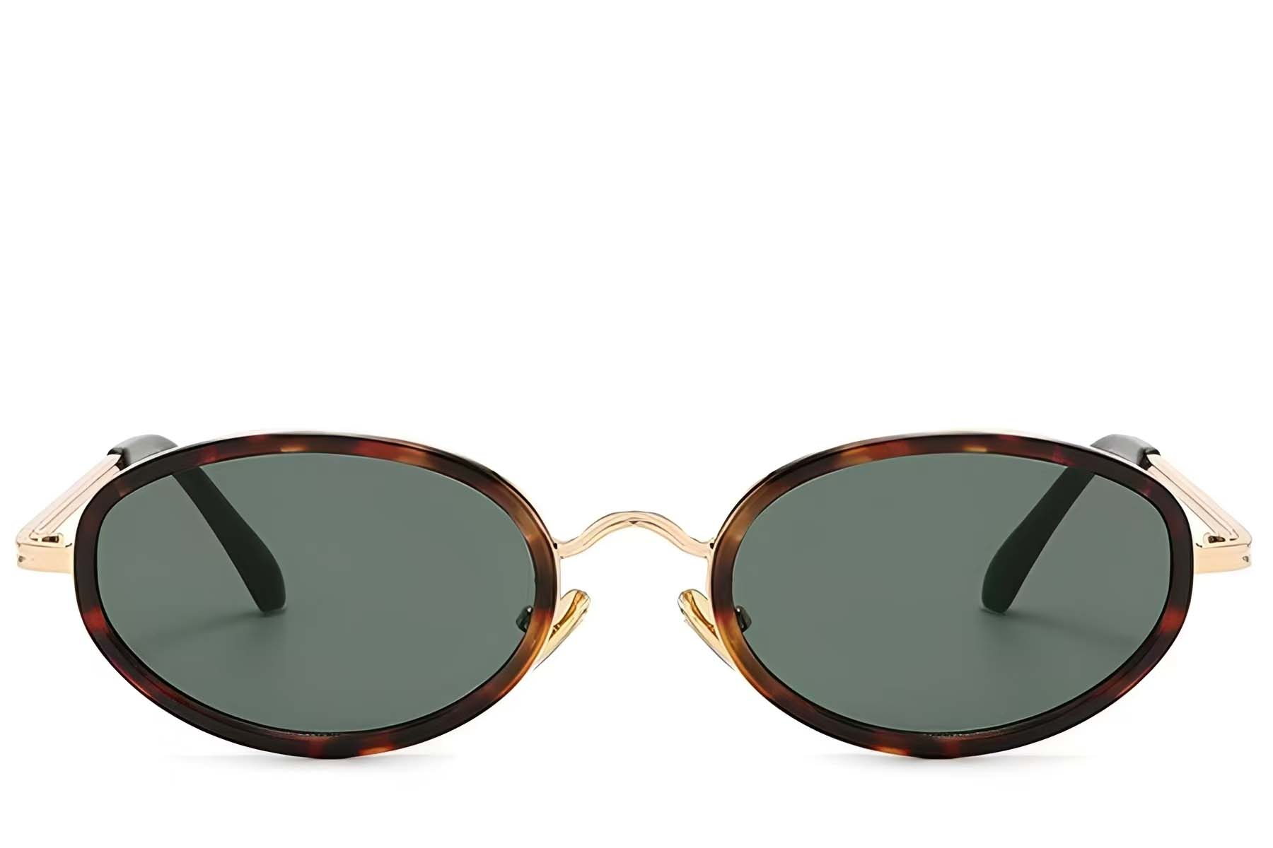 BS225-0054_Tortoiseshell_Oval_Plastic_Sunglasses_front