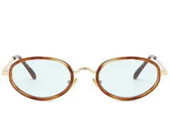 BS225-0056_Tortoiseshell_Oval_Plastic_Sunglasses_front