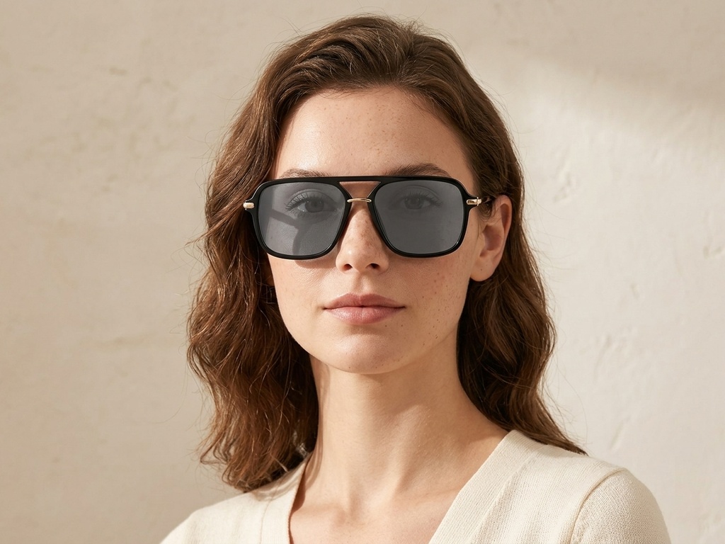 BS225-0058_Black_Aviator_Plastic_Sunglasses-tryon_female