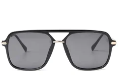 BS225-0058_Black_Aviator_Plastic_Sunglasses_front