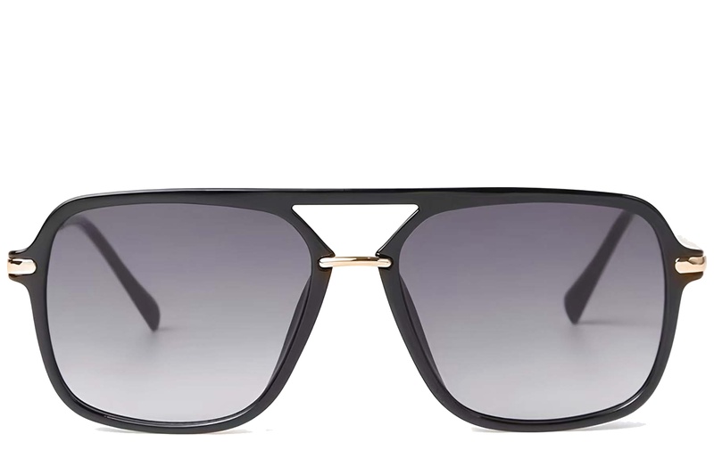 BS225-0059_Black_Aviator_Plastic_Sunglasses-front