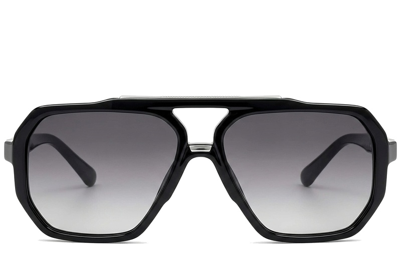 BS225-0066_Black_Aviator_Plastic_Sunglasses_corner-front