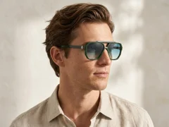 BS225-0069_Green_Aviator_Plastic_Sunglasses_corner-tryon_male