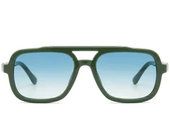 BS225-0075_Green_Aviator_Plastic_Sunglasses_corner-front