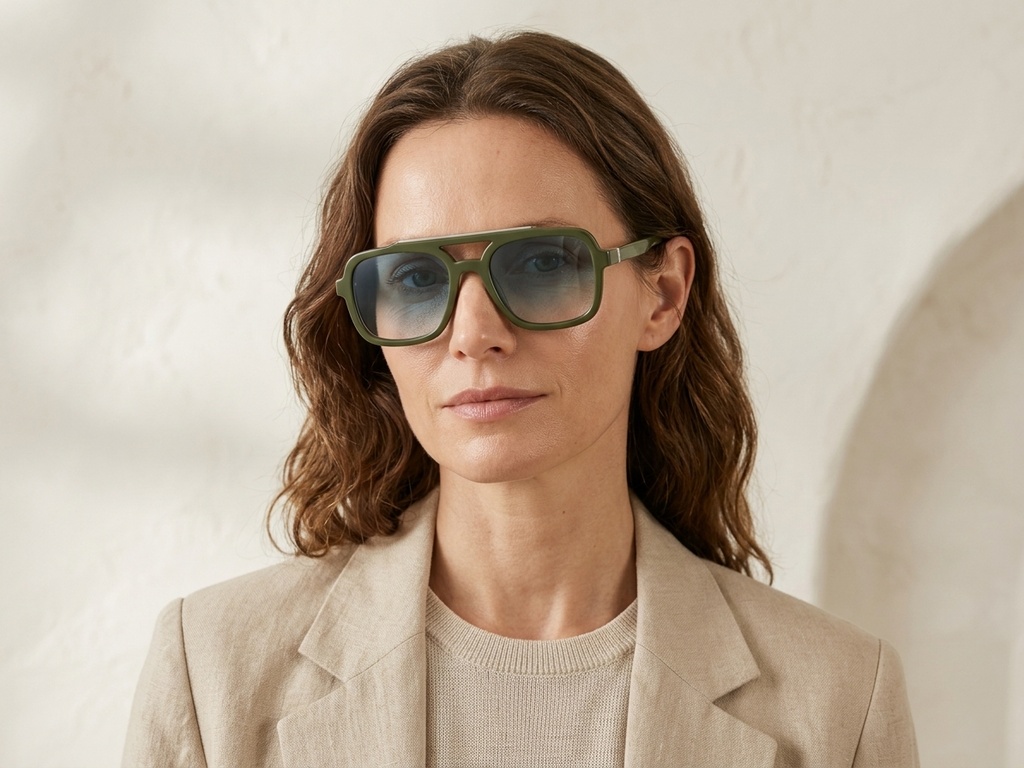 BS225-0075_Green_Aviator_Plastic_Sunglasses_corner-tryon_female