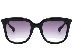 BS225-0077_Black_Rectangular_Plastic_Sunglasses-front